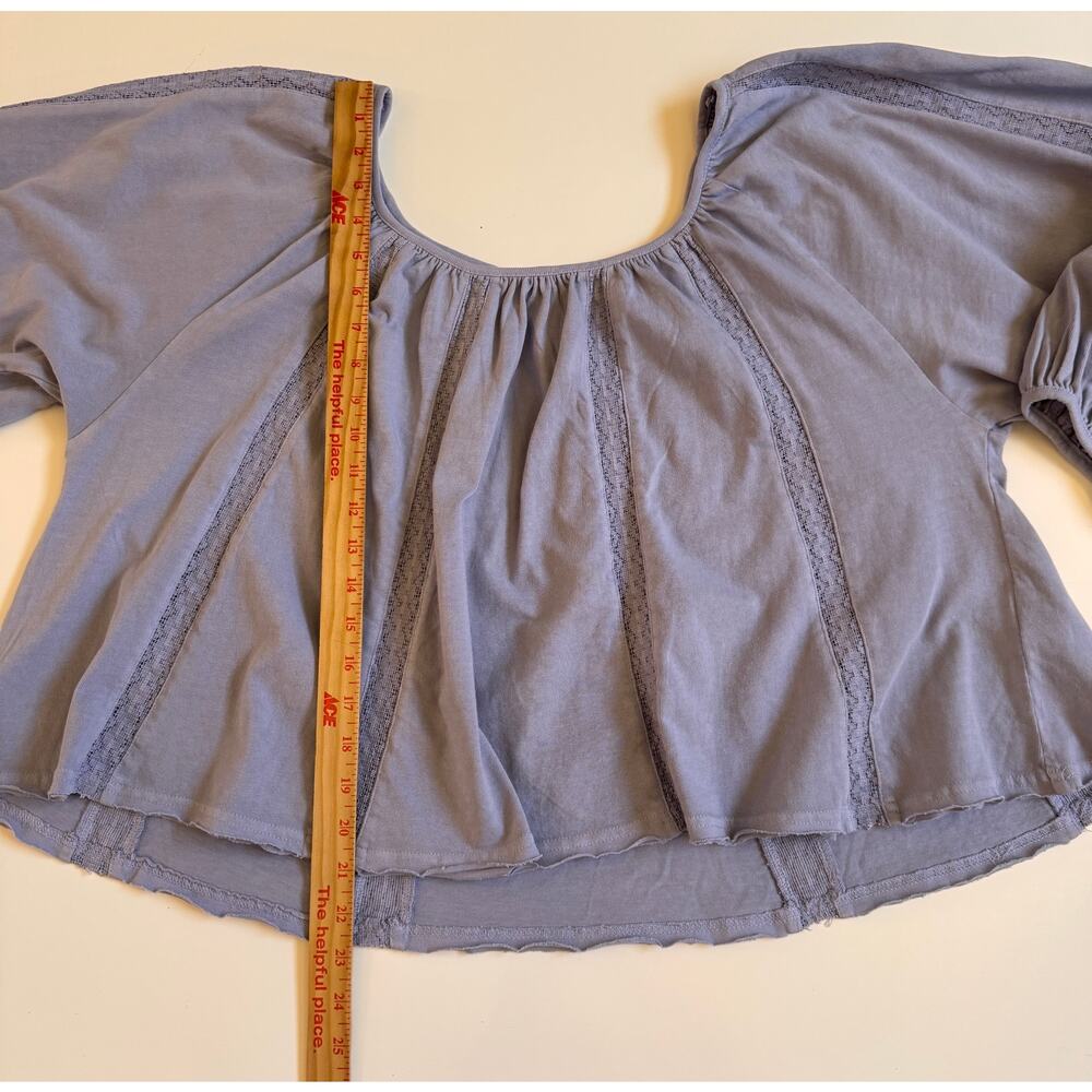 Free People Marla Long Balloon Sleeve Flowy Boho Size Medium Festival Relaxed - Picture 6 of 12
